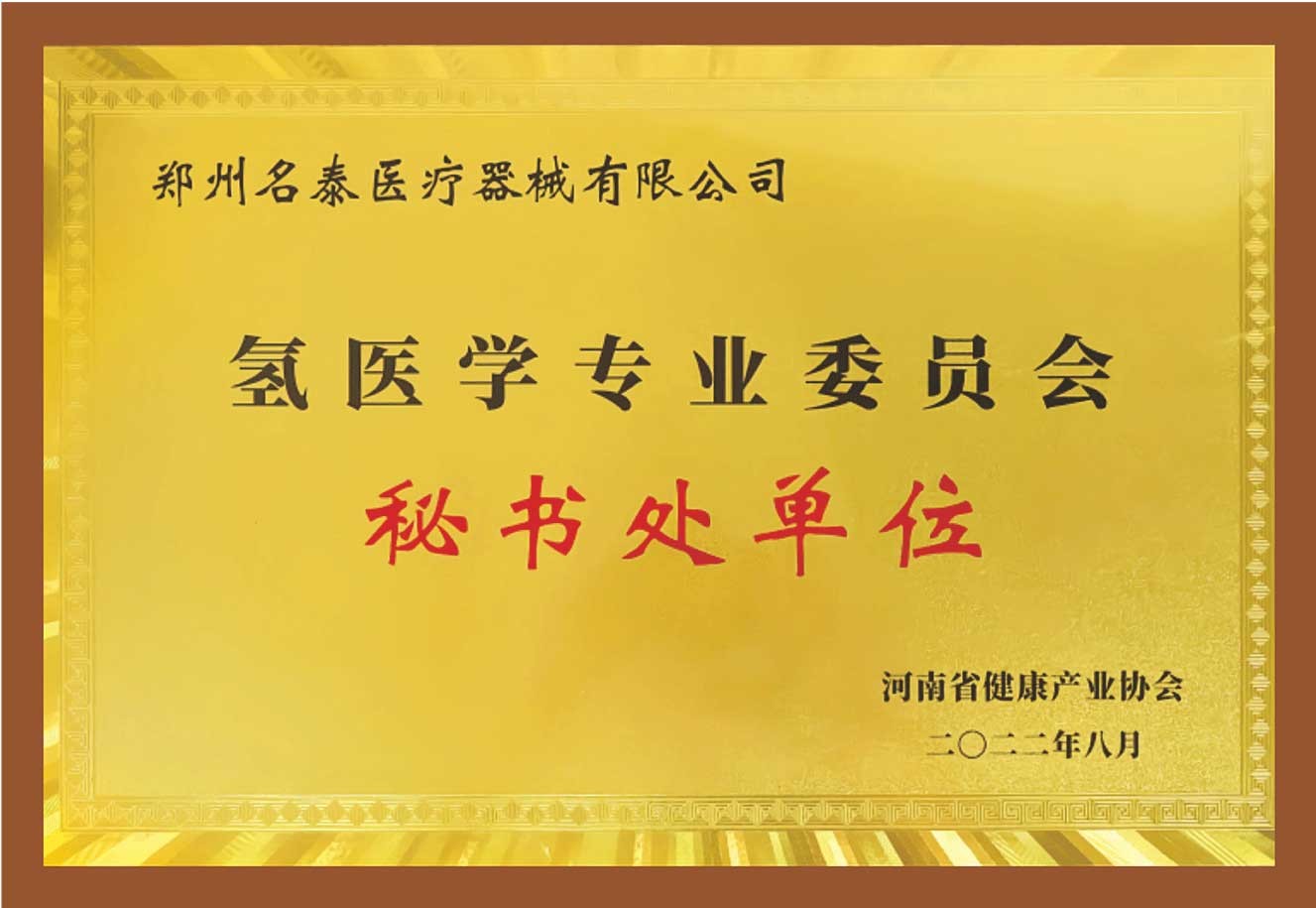 河南省氢医学专业委员会秘书处单位